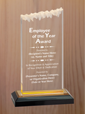 Frosted Top Acrylic - Employee of the Year Award