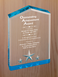 Star Point Acrylic - Outstanding Achievement Award