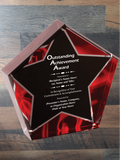 Velvet Star Acrylic - Outstanding Achievement Award