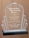Faceted Fan Acrylic - Outstanding Achievement Award