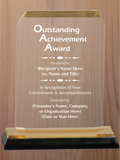 Clipped Corner Acrylic - Outstanding Achievement Award