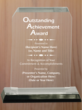 Clipped Corner Acrylic - Outstanding Achievement Award