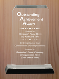 Clipped Corner Acrylic - Outstanding Achievement Award