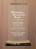 Clipped Corner Acrylic - Outstanding Achievement Award