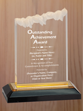 Frosted Top Acrylic - Outstanding Achievement Award