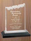 Frosted Top Acrylic - Outstanding Achievement Award