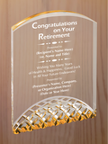 Horizon Acrylic - Retirement Award