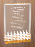 Mirage Acrylic - Retirement Award