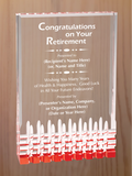 Mirage Acrylic - Retirement Award