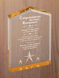 Star Point Acrylic - Retirement Award