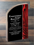 Velvet Wave Acrylic - Retirement Award