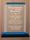 Clipped Corner Acrylic - Retirement Award
