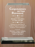 Clipped Corner Acrylic - Retirement Award