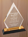 Arrow Point Acrylic - Retirement Award
