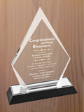 Arrow Point Acrylic - Retirement Award
