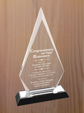 Arrow Point Acrylic - Retirement Award