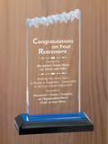 Frosted Top Acrylic - Retirement Award
