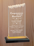 Frosted Top Acrylic - Retirement Award