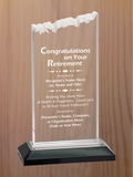 Frosted Top Acrylic - Retirement Award
