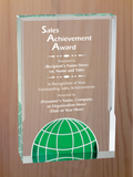 Rising Globe Acrylic - Outstanding Sales Award