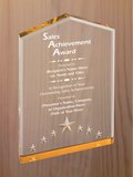 Star Point Acrylic - Outstanding Sales Award