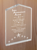 Star Point Acrylic - Outstanding Sales Award