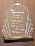 Faceted Fan Acrylic - Outstanding Sales Award