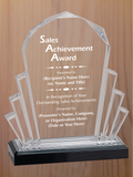 Faceted Fan Acrylic - Outstanding Sales Award