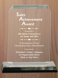 Clipped Corner Acrylic - Outstanding Sales Award