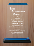 Clipped Corner Acrylic - Outstanding Sales Award