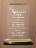 Clipped Corner Acrylic - Outstanding Sales Award