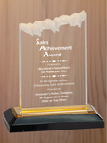 Frosted Top Acrylic - Outstanding Sales Award