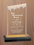 Frosted Top Acrylic - Outstanding Sales Award