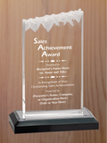 Frosted Top Acrylic - Outstanding Sales Award