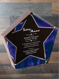 Velvet Star Acrylic - Safety Award
