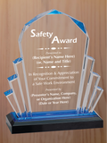 Faceted Fan Acrylic - Safety Award