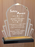 Faceted Fan Acrylic - Safety Award