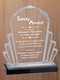Faceted Fan Acrylic - Safety Award