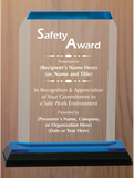 Clipped Corner Acrylic - Safety Award