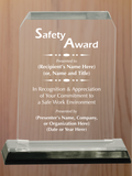 Clipped Corner Acrylic - Safety Award