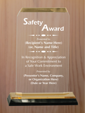Clipped Corner Acrylic - Safety Award