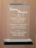 Clipped Corner Acrylic - Safety Award