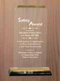 Clipped Corner Acrylic - Safety Award