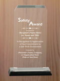 Clipped Corner Acrylic - Safety Award