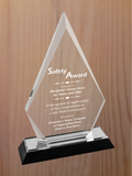Arrow Point Acrylic - Safety Award