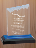 Frosted Top Acrylic - Safety Award