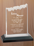 Frosted Top Acrylic - Safety Award
