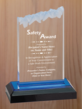 Frosted Top Acrylic - Safety Award
