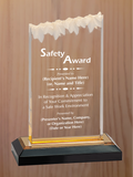 Frosted Top Acrylic - Safety Award