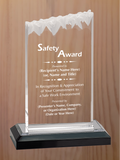 Frosted Top Acrylic - Safety Award